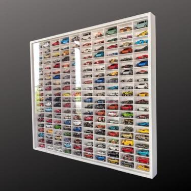 Imagem de Expositor 200 Nichos - Carrinhos escala 1:64 cod14-1 Cor:Branco - Gené