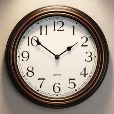 Imagem de Relógio de Parede Vintage 30cm Silencioso Sala Casa Cozinha - Yeet