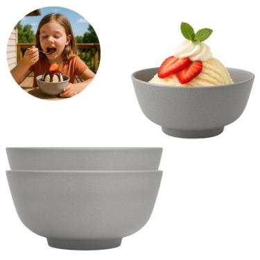 Imagem de Jogo 2 Tigela Bowl Pote De Melamina 500ml Sopas e Sobremesas - Lyor