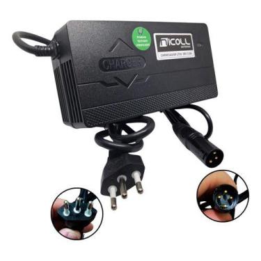 Imagem de Carregador Bateria de Lítio 36v 3,5A Bicicleta Elétrica Inteligente Bi