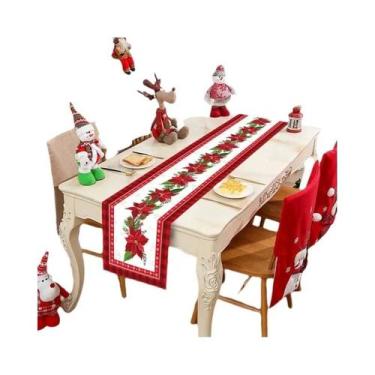 Imagem de Caminho De Mesa De Natal Para Decoração De Casa, Toalha De Mesa De Coz