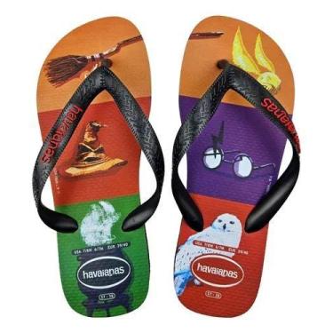 Imagem de Chinelo havaianas harry potter fc, Preto, 37/38
