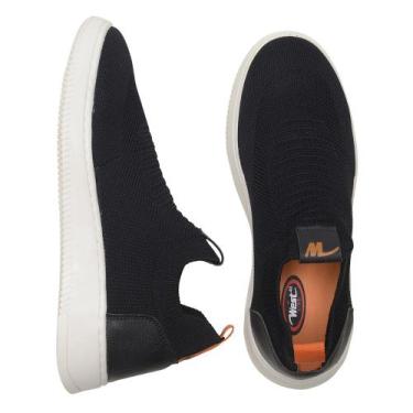 Imagem de Tênis Meia Masculino Casual Preto Confortável - West Line, 38, Preto