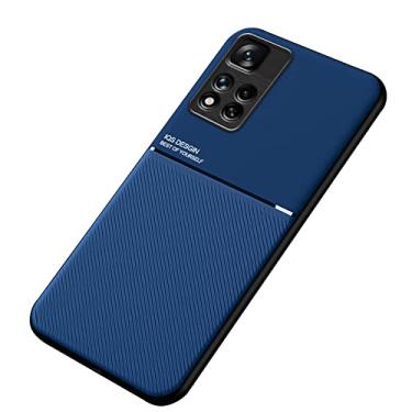 Imagem de Kepuch Mowen Capa para Xiaomi Redmi Note 11 Pro 5G(China)/Note 11 Pro+ - Case Placa de Metal Embutida para Xiaomi Redmi Note 11 Pro 5G(China)/Note 11 Pro+ - Azul