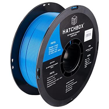 Imagem de HATCHBOX Filamento para impressora 3D PETG, precisão dimensional +/- 0,03 mm, carretel de 1 kg, 1,75 mm