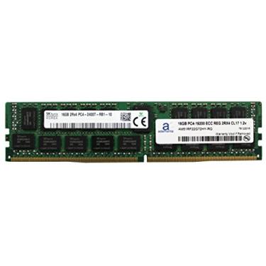 Imagem de Atualização de memória de servidor Adamanta 16 GB (1 x 16 GB) compatível com Dell Poweredge, HP Apollo e HP Proliant Servers DDR4 2400 MHZ PC4-19200 ECC chip registrado 2Rx4 CL17 1,2v DRAM RAM