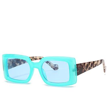 Imagem de Óculos de Sol Vintage Pequenos Quadrados Feminino Masculino Óculos De Sol Degradê Colorido UV400 Sombras gafas de sol, 2, Tamanho Único