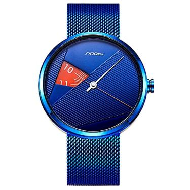 Imagem de Relógio Masculino Sinobi Relógio de Pulso Criativo de Malha de Aço À Prova D'agua (C2)