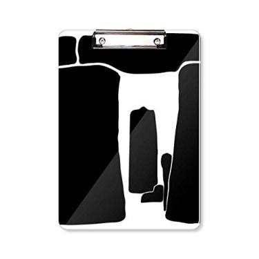 Imagem de Britain Stonehenge United Kingdom Wiltshire prancheta pasta de escrita placa de apoio A4