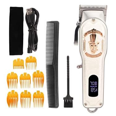 Imagem de Aparador De Barba Masculino Sluffs, Máquina De Cortar Cabelo, Aparador De Cabelo Elétrico, Lâminas Multiuso De Aço Inoxidável, Máquina De Cortar Cabelo Recarregável De Alta Potência Para Salão