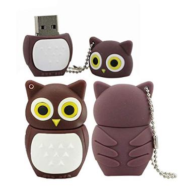 Imagem de Pen Drive USB modelo coruja 64GB Pen Drive USB 3.0 Flash Drive USB 3.0 Stick USB 3.0 (marrom)