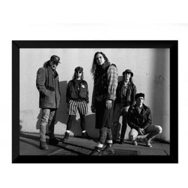 Imagem de Quadro Banda Pearl Jam Arte Rock Foto Moldura 42x29cm - Fanarte