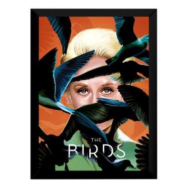 Imagem de Quadro Filme Os Passaros The Birds Arte Poster Moldurado - Fanarte