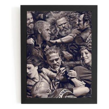 Imagem de Quadro Serie S.o.a Sons Of Anarchy Poster Moldurado - Fanarte