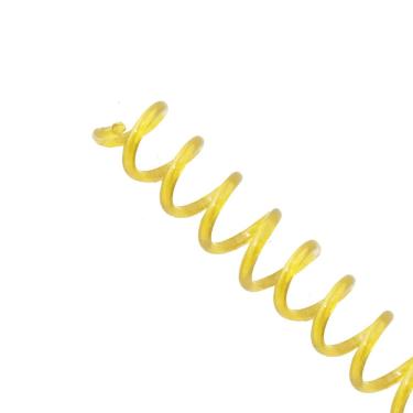 Imagem de Espirais Para Encadernação Espiral Colorido 17Mm 100 Folhas Cores Amarelo Transp.