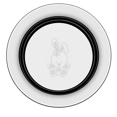 Imagem de Prato Infantil Tramontina Le Petit Em Aço Inox 23Cm
