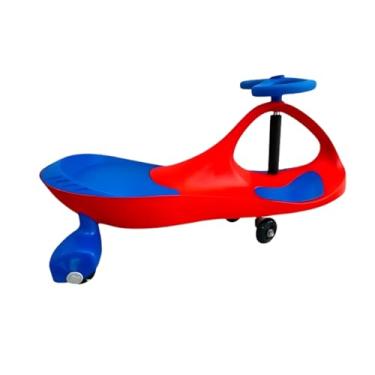 Imagem de Carrinho Ginga Car Infantil Com Led Triciclo Rolimã Azul Vermelho