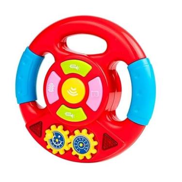 Imagem de Brinquedo Volante Carro Interativo Infantil Bebe Criança Som
