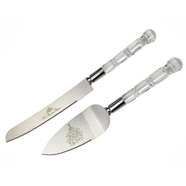 Imagem de GIFTS INFINITY Conjunto de faca e servidor de bolo Mis Quince Anos personalizado para presente de Dia dos Namorados (CK-1SL)