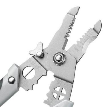 Imagem de Alicate Decapador Multifuncional 7 em 1 com Trava de Segurança e Mola 