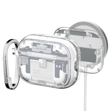 Imagem de Spigen Capa para AirPods Pro 3, ultra híbrida (MagFit) compatível com AirPods Pro 3ª geração (2025), compatível com MagSafe, capa magnética embutida - Zero One White