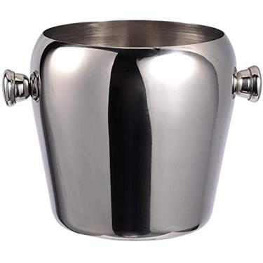 Imagem de Balde de gelo de aço inoxidável Barril de cerveja de vinho tinto barril de cerveja com alça para vinho champanhe bar