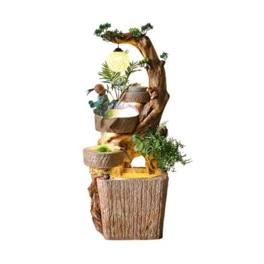 Imagem de Decoração de jardim fonte de água paisagem, decoração externa na sala de estar, decoração de água circulante no pátio escritório para entrada (s)