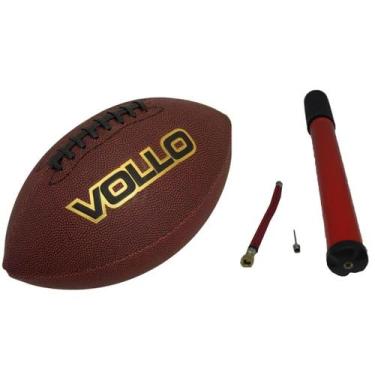 Imagem de Bola Futebol Americano Oficial Profissional Tamanho 9 Vollo + Bomba de