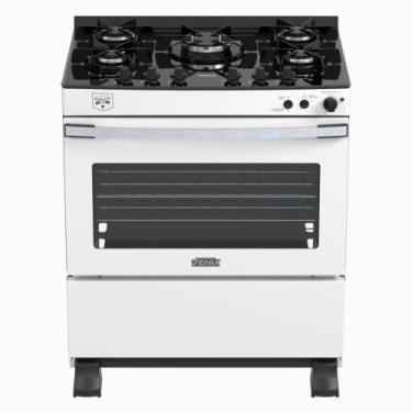 Imagem de Fogao a Gas 5 Bocas Venax Gaudi Vetro Vitreo Branco, Branco, 110V