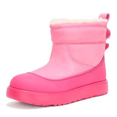Imagem de UGG Bota de chuva unissex infantil K Classic Mini Mod, Sachê rosa/baga, 5 Big Kid