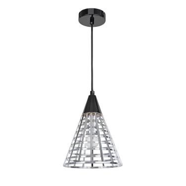 Imagem de Pendente De Metal Cromado E Preto 1 Luz E27