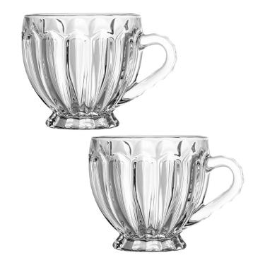 Imagem de Jogo 2 Xícaras De Chá Renaissance Cristal Transparente 200ml Lyor