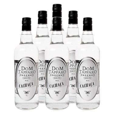 Imagem de Cachaça Nacional Branca Dom Tápparo 1l 6 Unidades