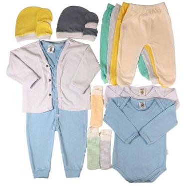 Imagem de Kit Enxoval de Bebê Completo 15 Peças Body, Mijão e Macacão - Tanran, 