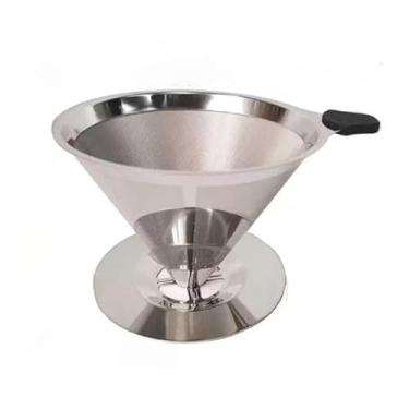 Imagem de Filtro de Café em Inox Reutilizável – Malha Fina Lavável até 6 Pessoas(106 Pessoas (Modelo 2))