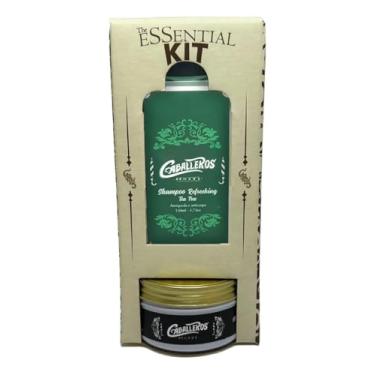Imagem de Kit Essential Caballeros (Shampoo Refreshing Tea Tree 140ml + Strong Matte 90g + Caixa Presente)