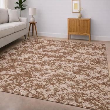 Imagem de Tapete para sala de estar, material de algodão puro. Espesso e macio, lavável na máquina! (Mesclado Bege e Cru,1,00x1,50 M)