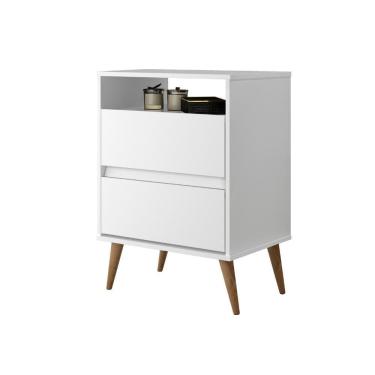 Imagem de Mesa de Mesa de Cabeceira 2 Gavetas Lotus JA Móveis