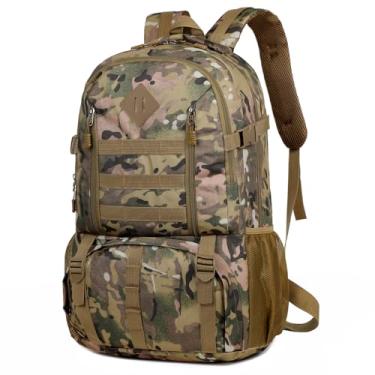 Imagem de Daconovo Mochila para caminhadas ao ar livre Mochilas de escalada em tecido Oxford resistentes à água para camping e caminhadas