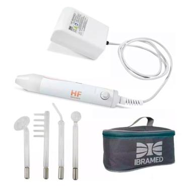 Imagem de Ibramed Kit de Alta Frequência para Tratamentos Faciais e Capilares com 4 eletrodos de Vidro