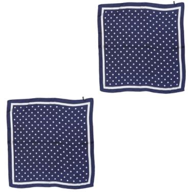 Imagem de 2 Unidades lenço de mulher cachecol chiffon lenço de bolinhas listra roupas