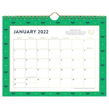 Imagem de Calendário de parede 2022 simplificado por Emily Ley para AT-A-GLANCE, mensal, 28 x 20 cm, pequeno, delicado abelhas (EL72-709)