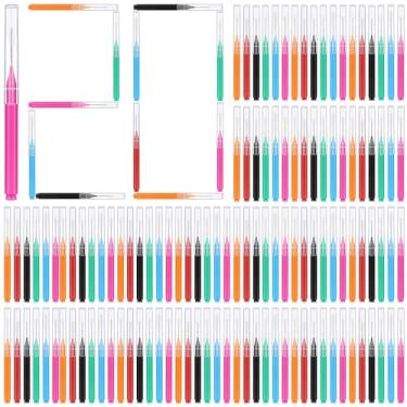 Imagem de MAPVOLUT 120 escovas interdentais entre dentes, escova de dentes, limpador de fio dental, palhetas de fio dental para aparelhos de higiene ortodôntica (cores brilhantes, vários tamanhos)