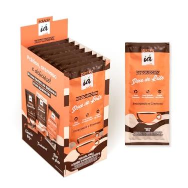 Imagem de iá Cappuccino Cremoso sabor Doce de Leite | Zero Lactose | Zero Adição de Açúcares | Caixa com 10 sachês