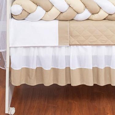 Imagem de Saia de Berço Americano e Nacional dois lados babado várias cores - Co