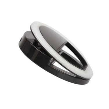 Imagem de  Iluminador Ring Light Led Preto Luz Celular Selfie Universal - Bc Bor