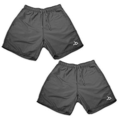 Imagem de Kit 2 Shorts Marrom Masculino Tectel Praia Academia Piscina - Bueno St
