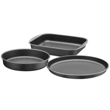 Imagem de Conjunto de Assadeiras Teflon Tramontina Antiaderente 3 Peças 1.6mm, P