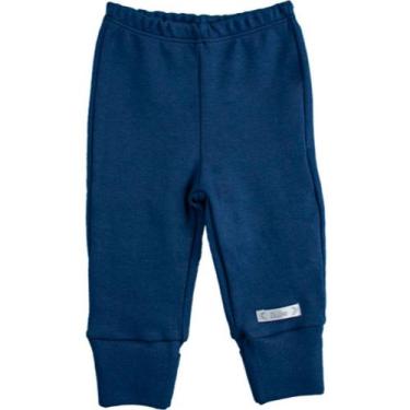Imagem de Calça Bebê Básica Lisa com Pé Reversível Algodão Egípcio - Bibe, Marin