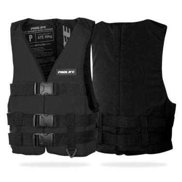 Imagem de Colete Flutuador Simetria Infantil - Prolife, Preto, P (Até 50Kg)